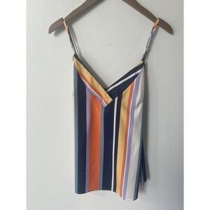 Loness Womens Size XL Striped Lightweight Boho Hippie Festival Tank Top